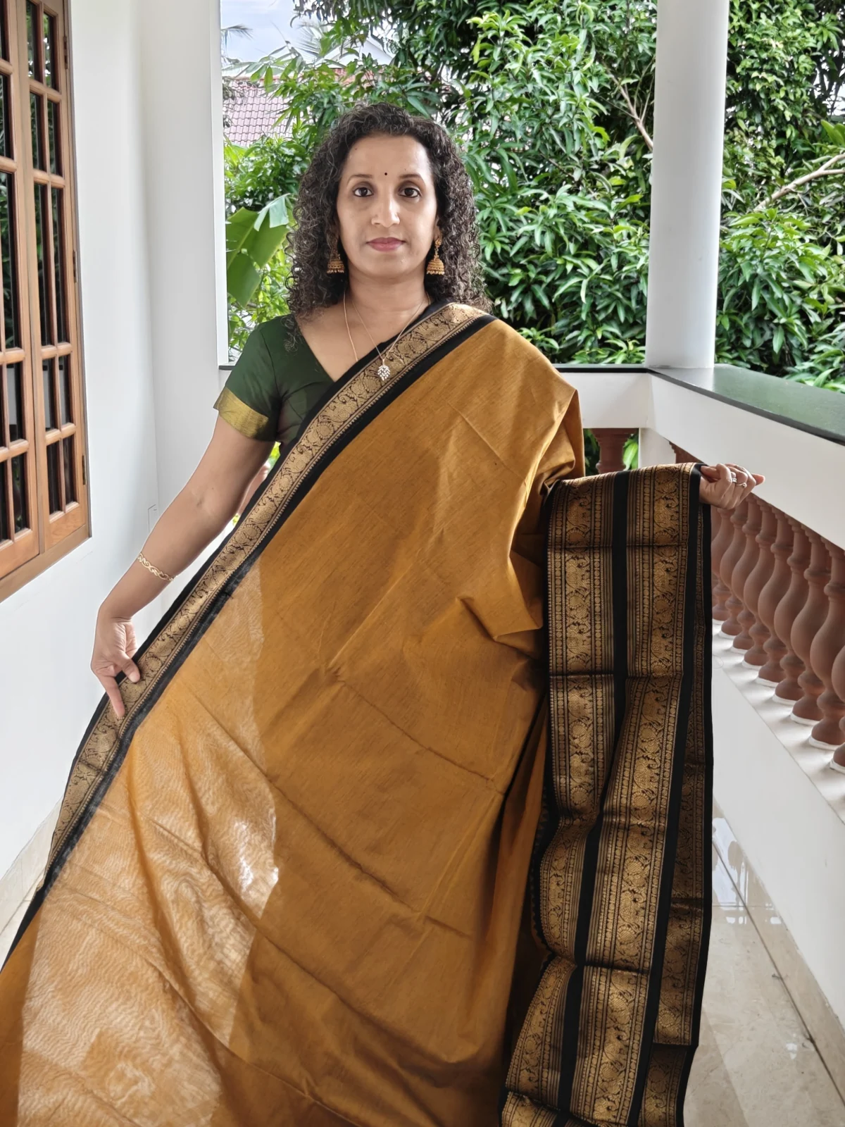 Mustard Gold Kanchi Cotton Saree Pkc017 1